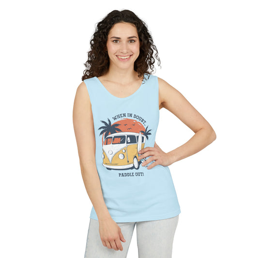 When in Doubt, Paddle Out! Comfort Colors Tank