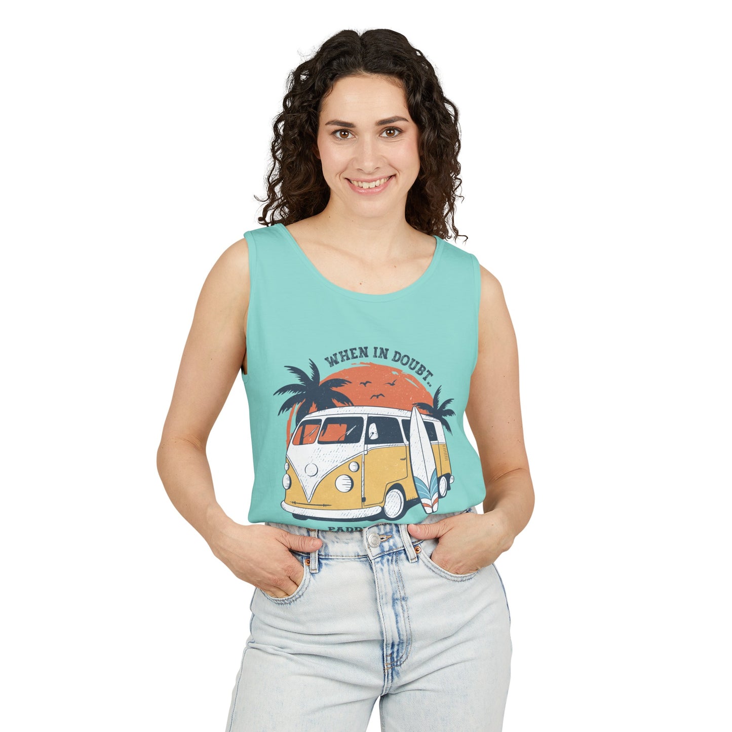 When in Doubt, Paddle Out! Comfort Colors Tank