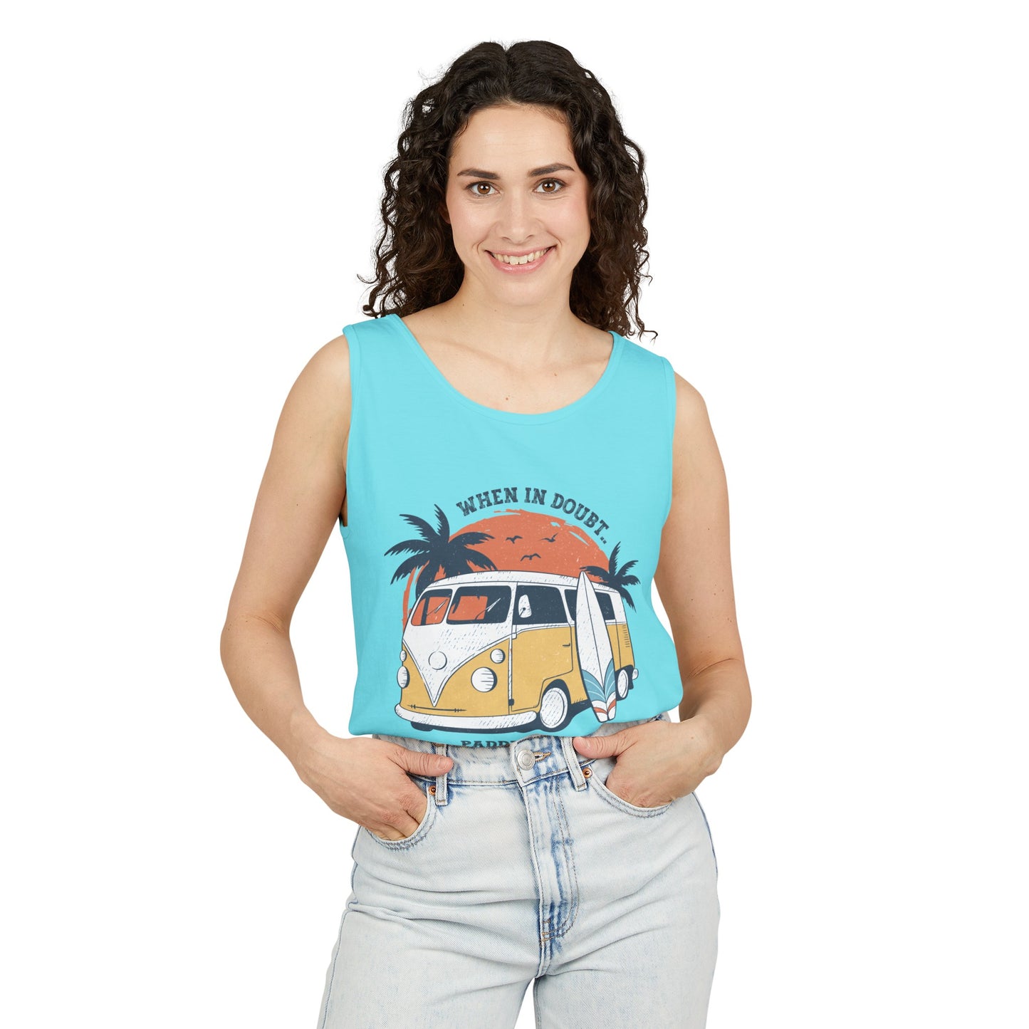 When in Doubt, Paddle Out! Comfort Colors Tank