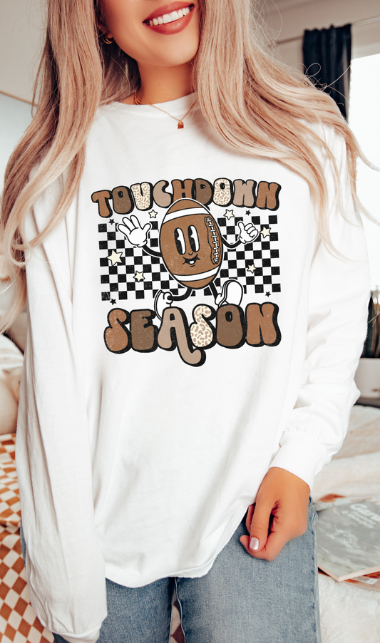 Touchdown Season- Comfort Colors Long Sleeve Graphic Tee