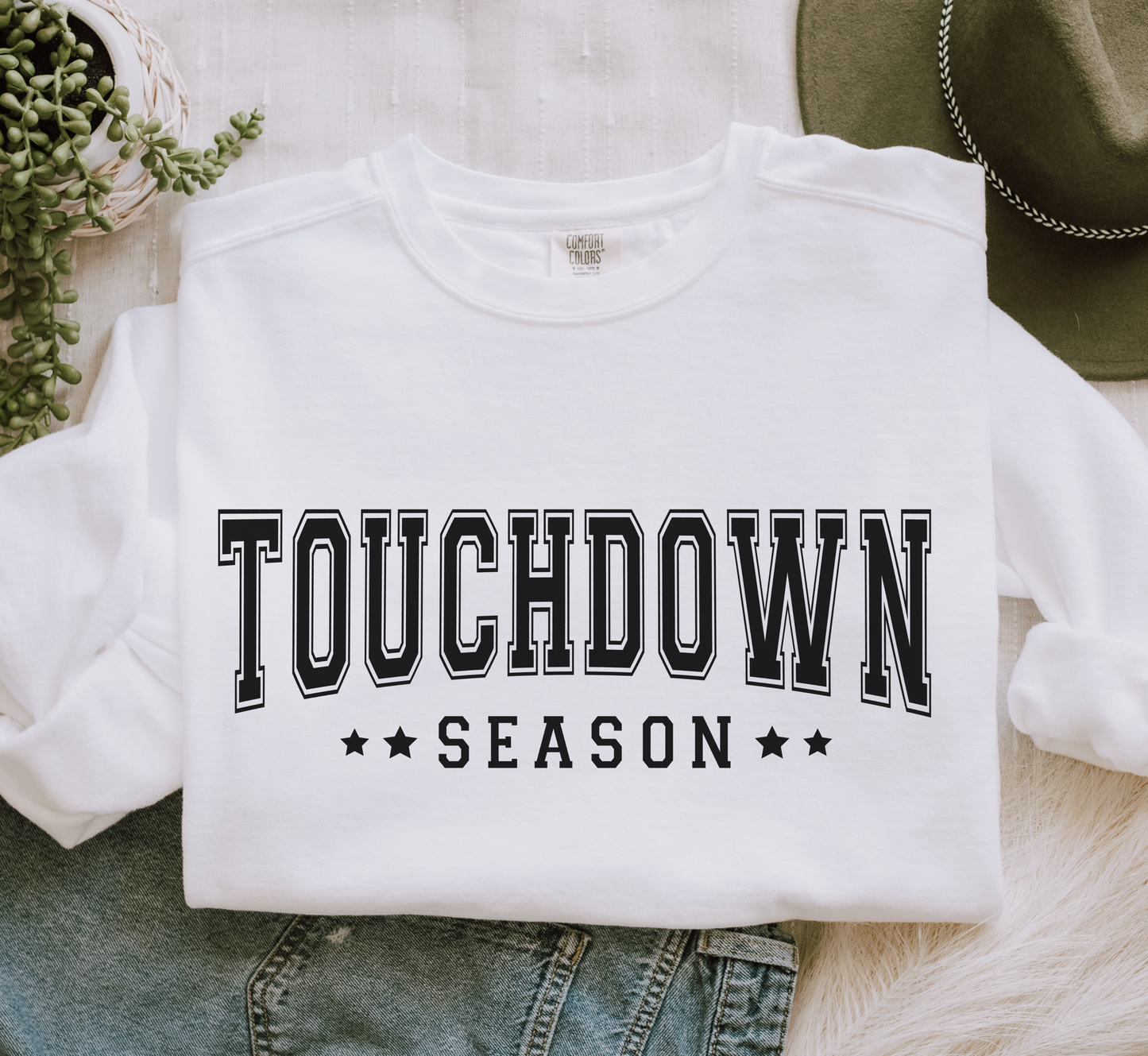 Touchdown Season- Comfort Colors Sweatshirt