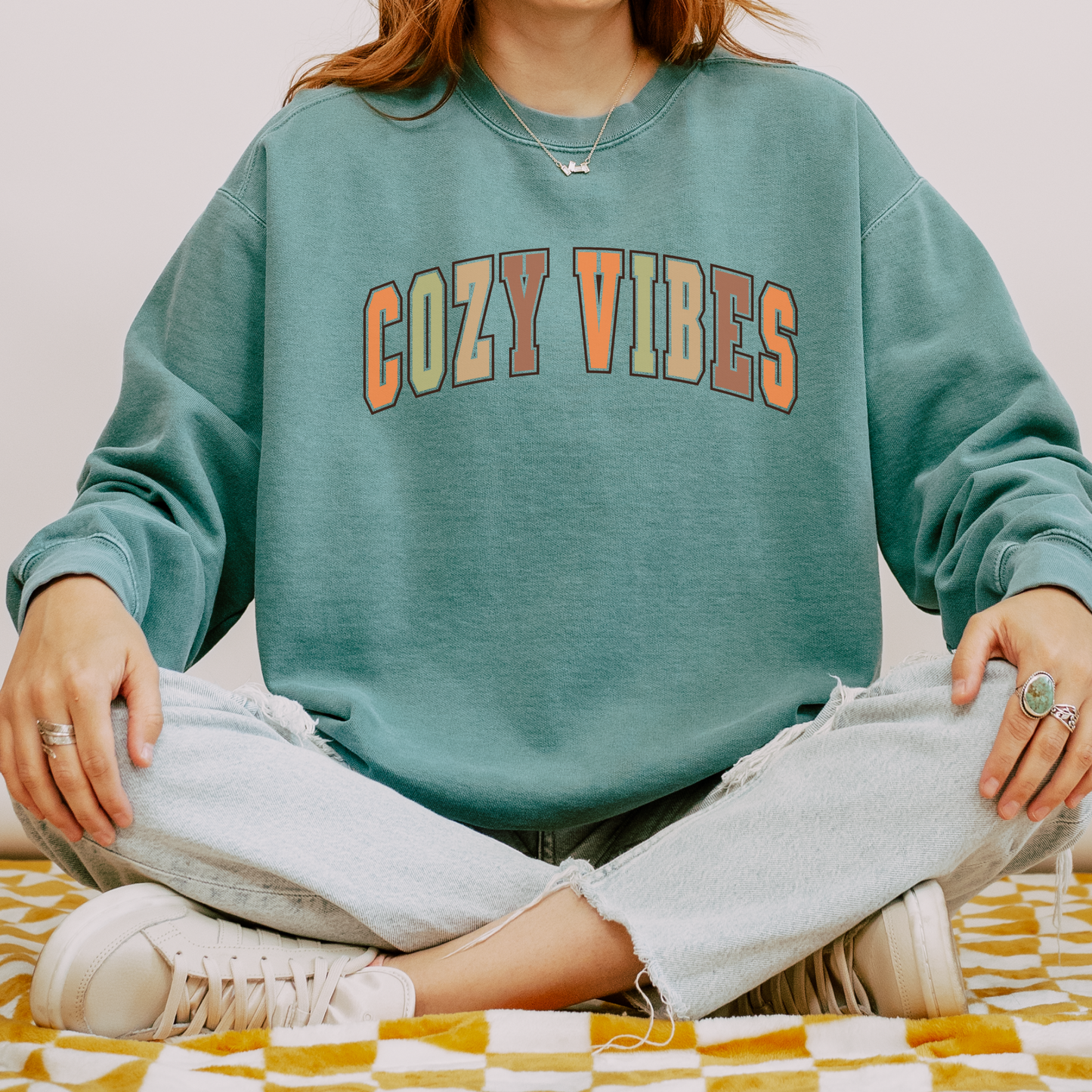 Cozy Vibes- Comfort Colors Sweatshirt