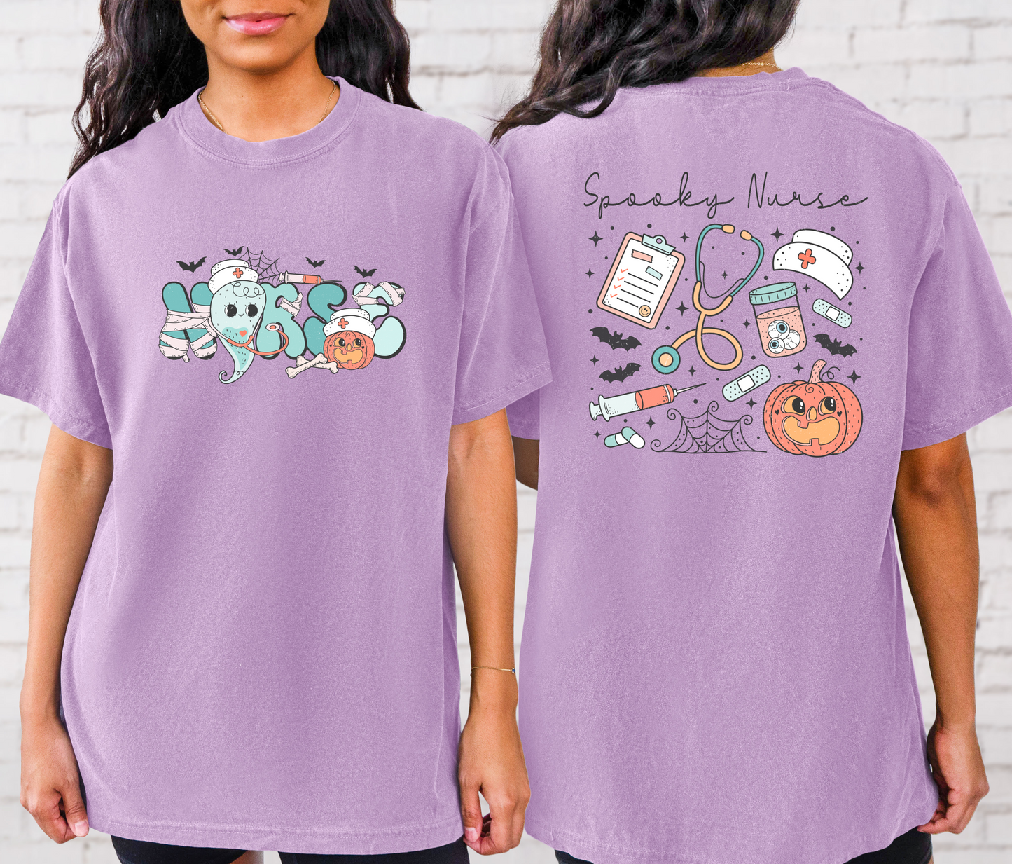 Spooky Nurse- Comfort Colors Graphic Tee