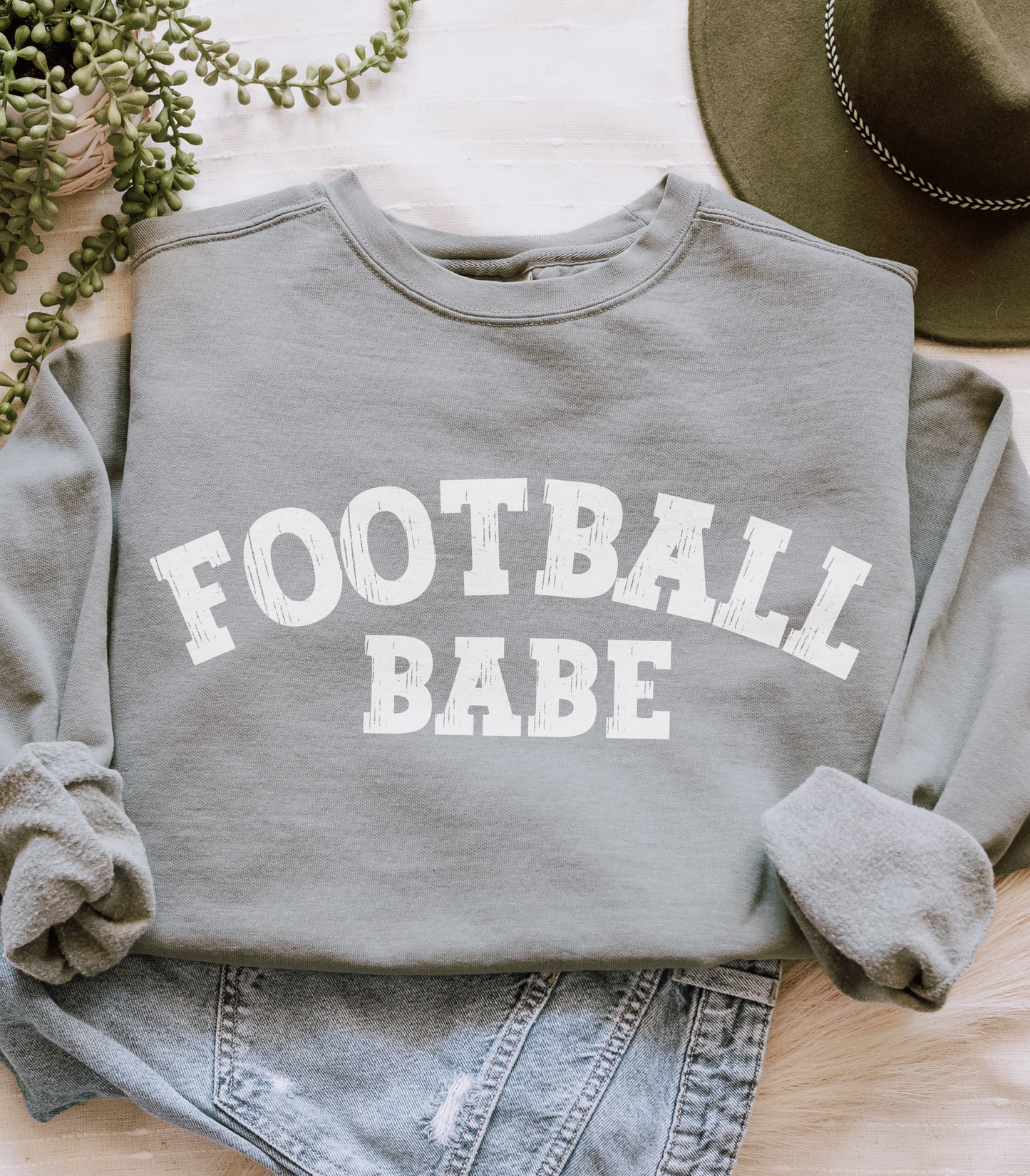 Football Babe- Comfort Colors Sweatshirt