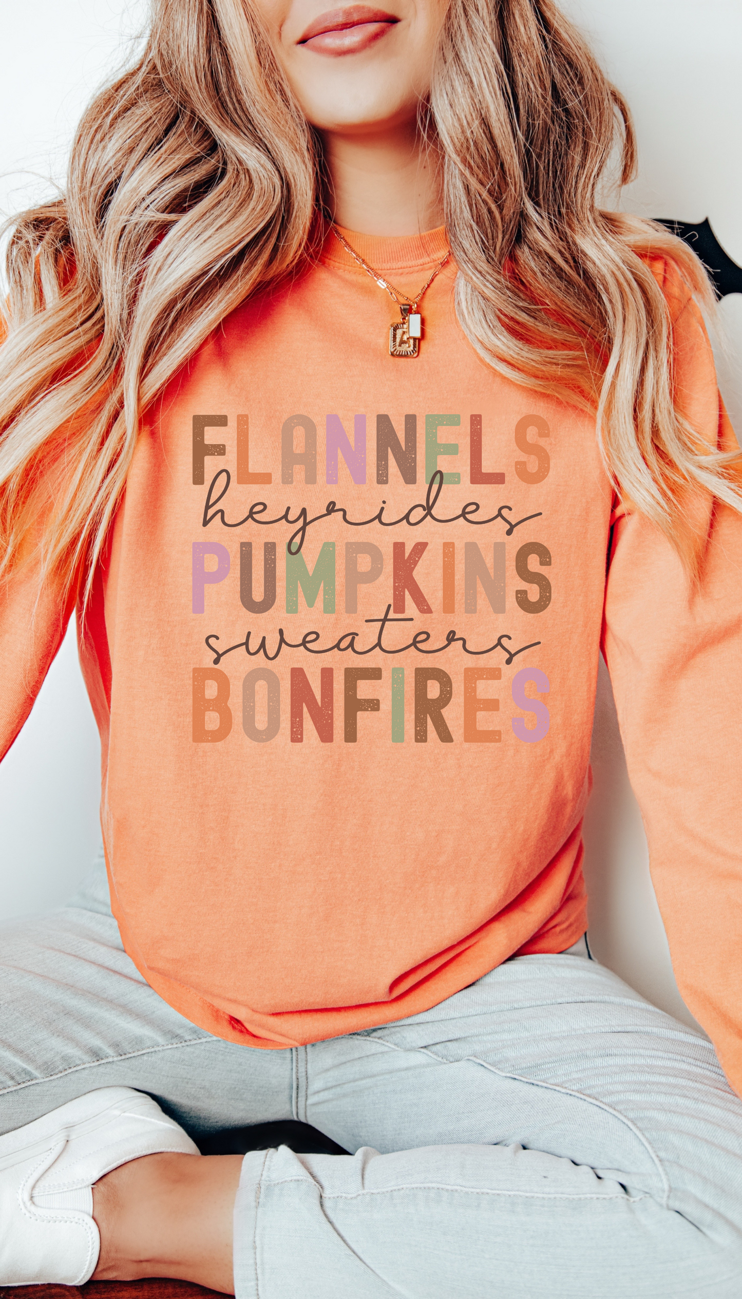 Fall is my Favorite Season- Comfort Colors Long Sleeve Graphic Tee