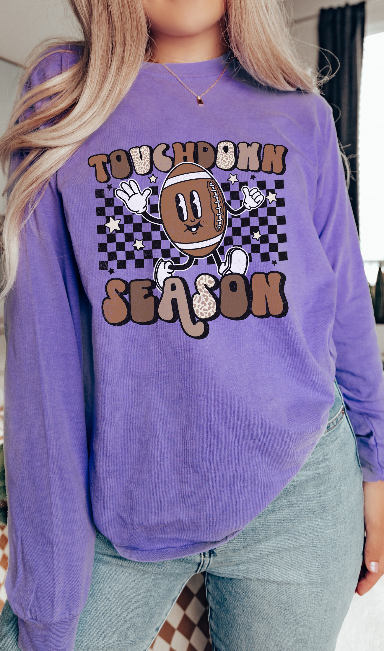 Touchdown Season- Comfort Colors Long Sleeve Graphic Tee