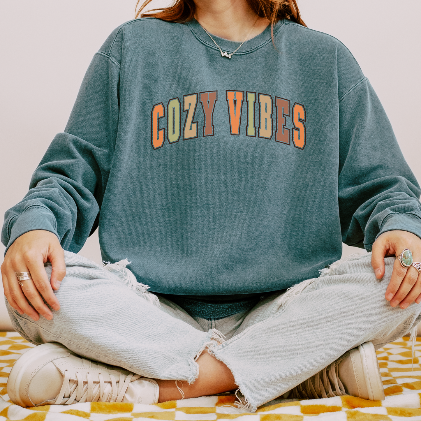 Cozy Vibes- Comfort Colors Sweatshirt