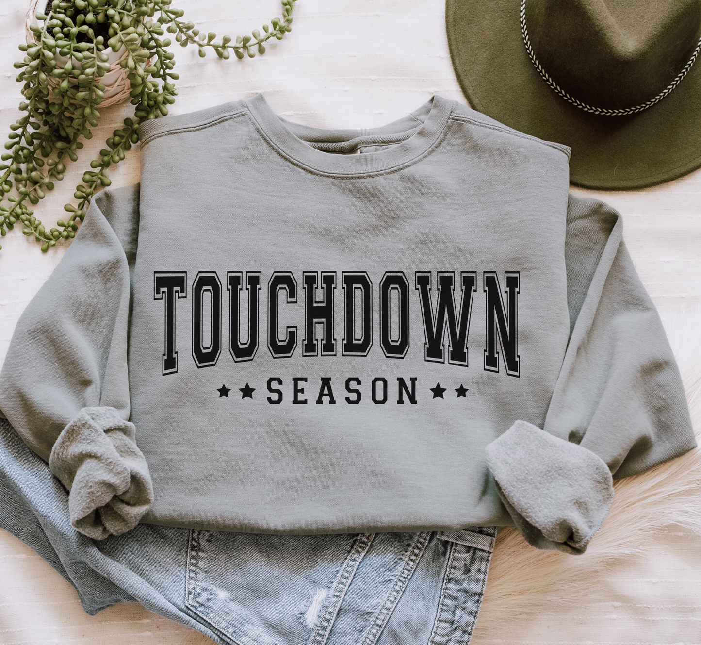 Touchdown Season- Comfort Colors Sweatshirt