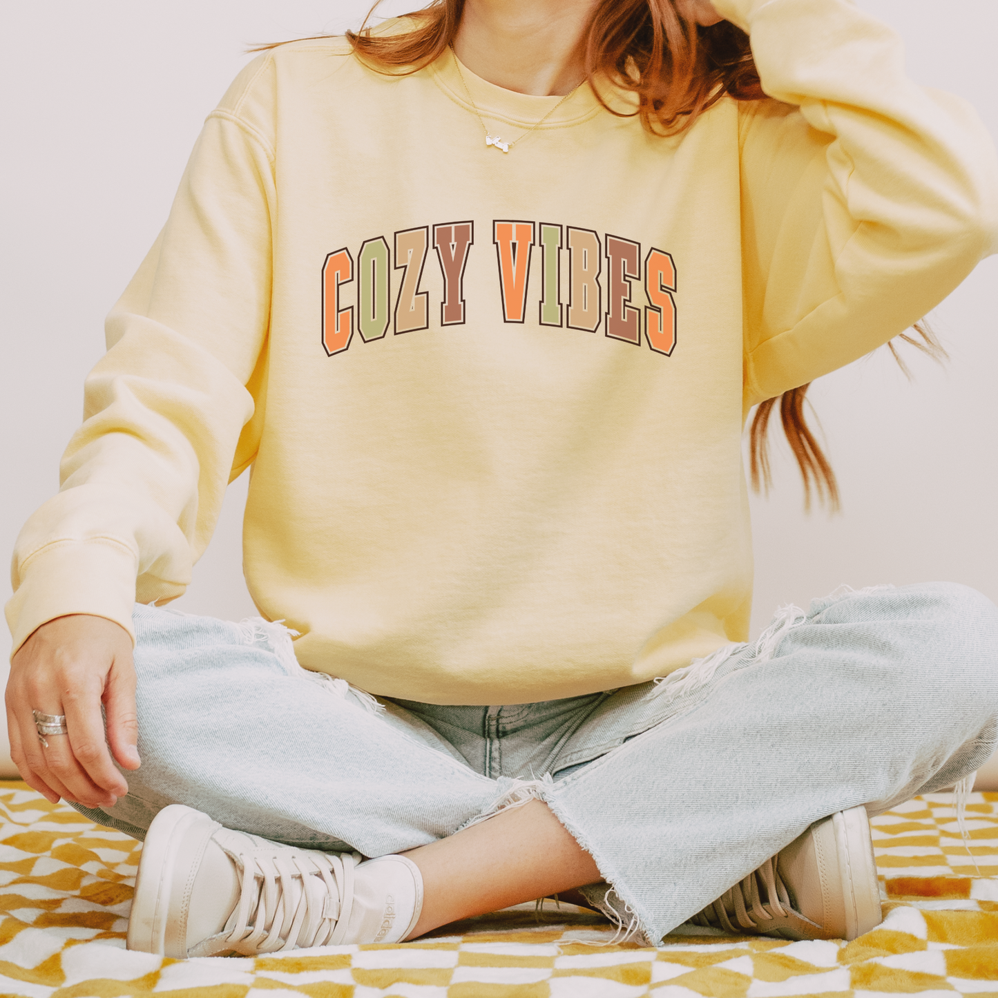 Cozy Vibes- Comfort Colors Sweatshirt