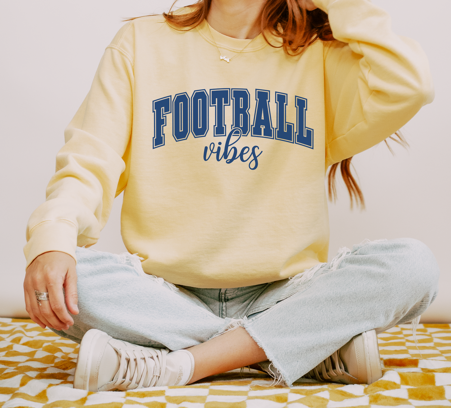 Football Vibes- Comfort Colors Sweatshirt