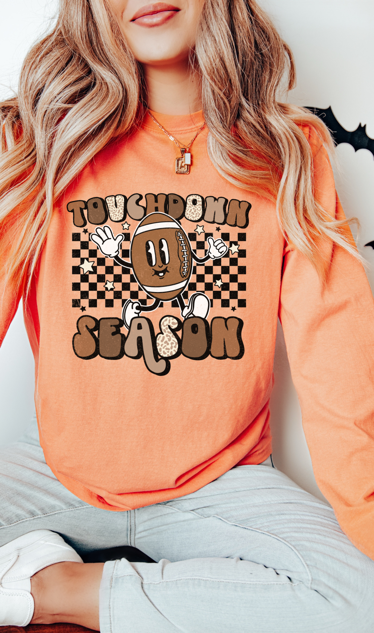 Touchdown Season- Comfort Colors Long Sleeve Graphic Tee