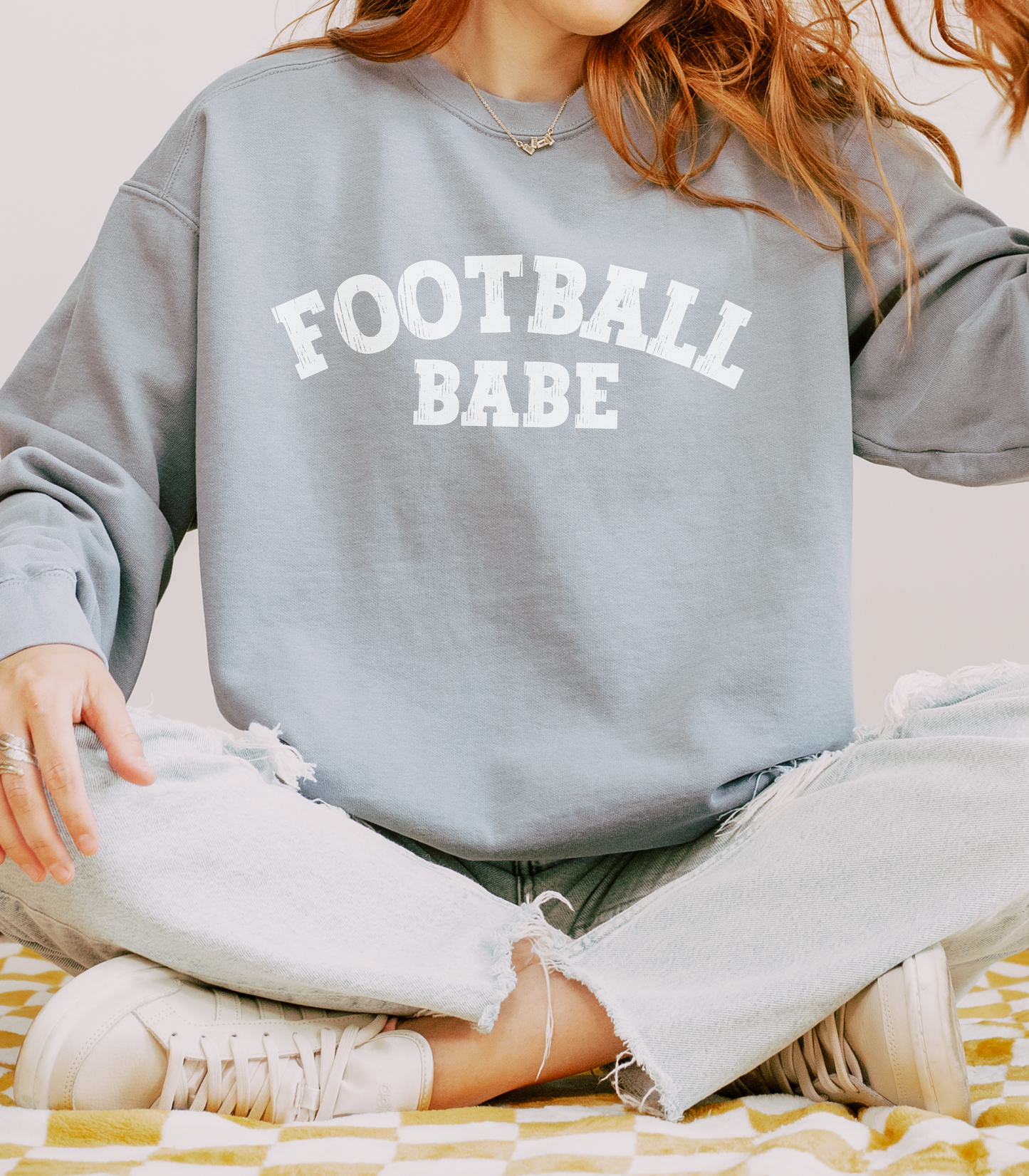 Football Babe- Comfort Colors Sweatshirt