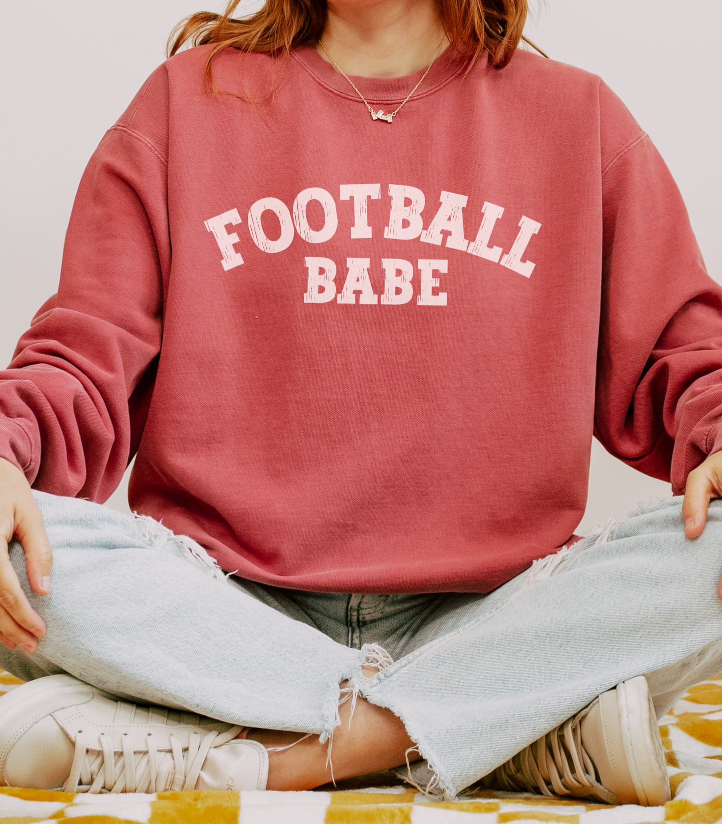 Football Babe- Comfort Colors Sweatshirt