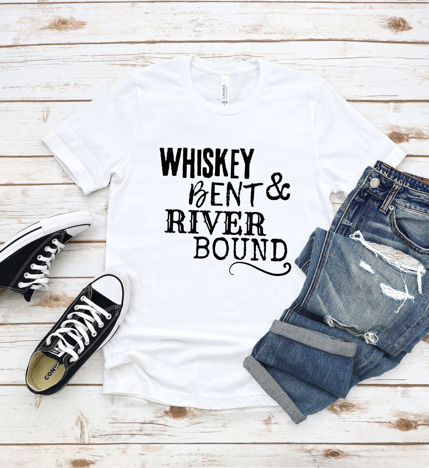 Whiskey Bent & River Bound Graphic Tee