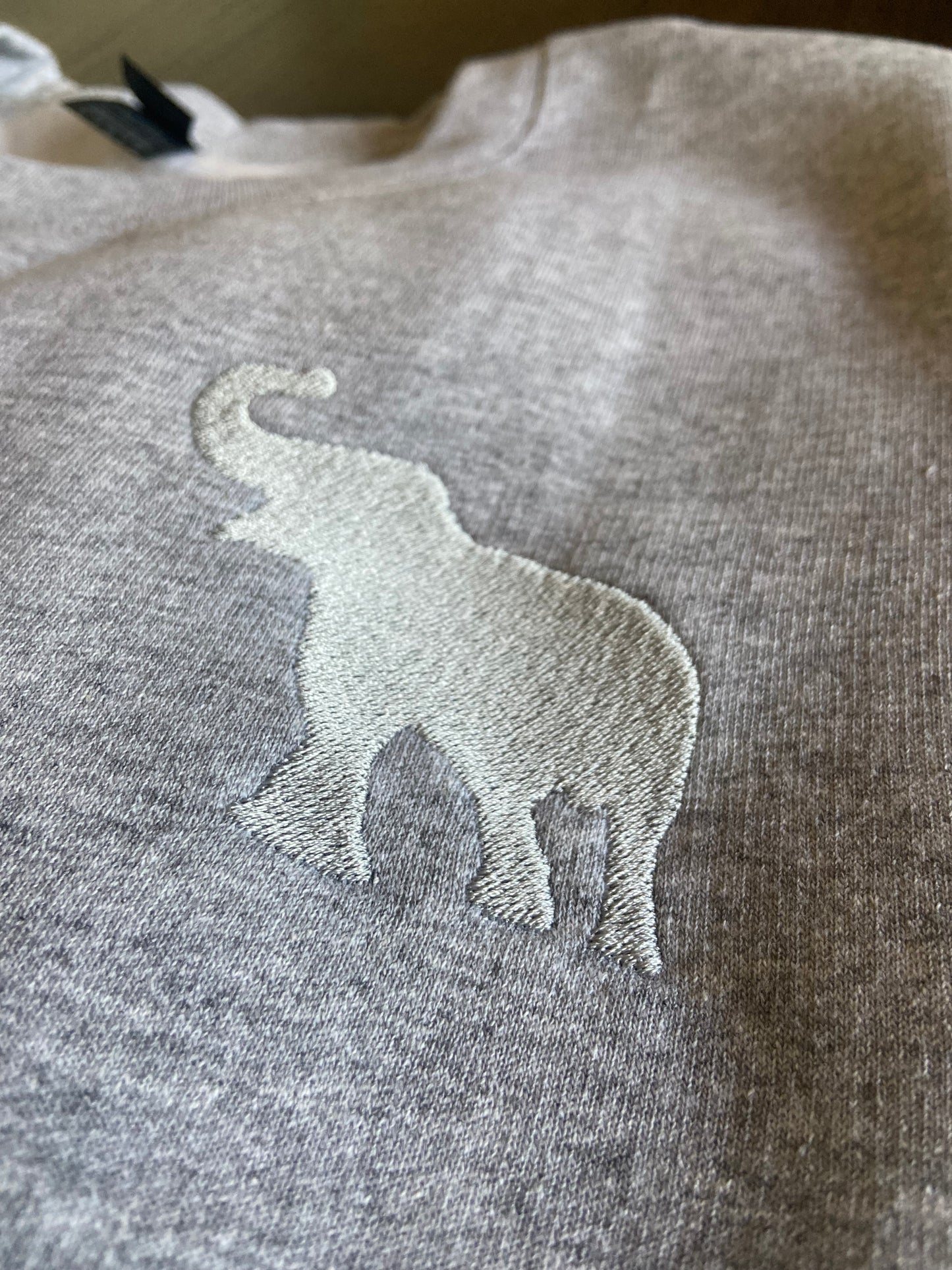 Embroidered Elephant Gildan Sweatshirt