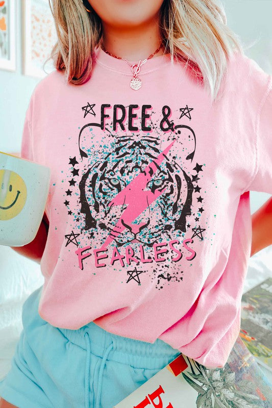 Free & Fearless Tiger Graphic T-Shirt