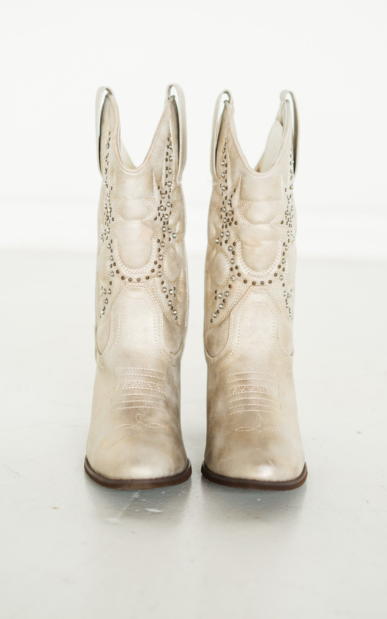 Houston Western Boots in Champagne