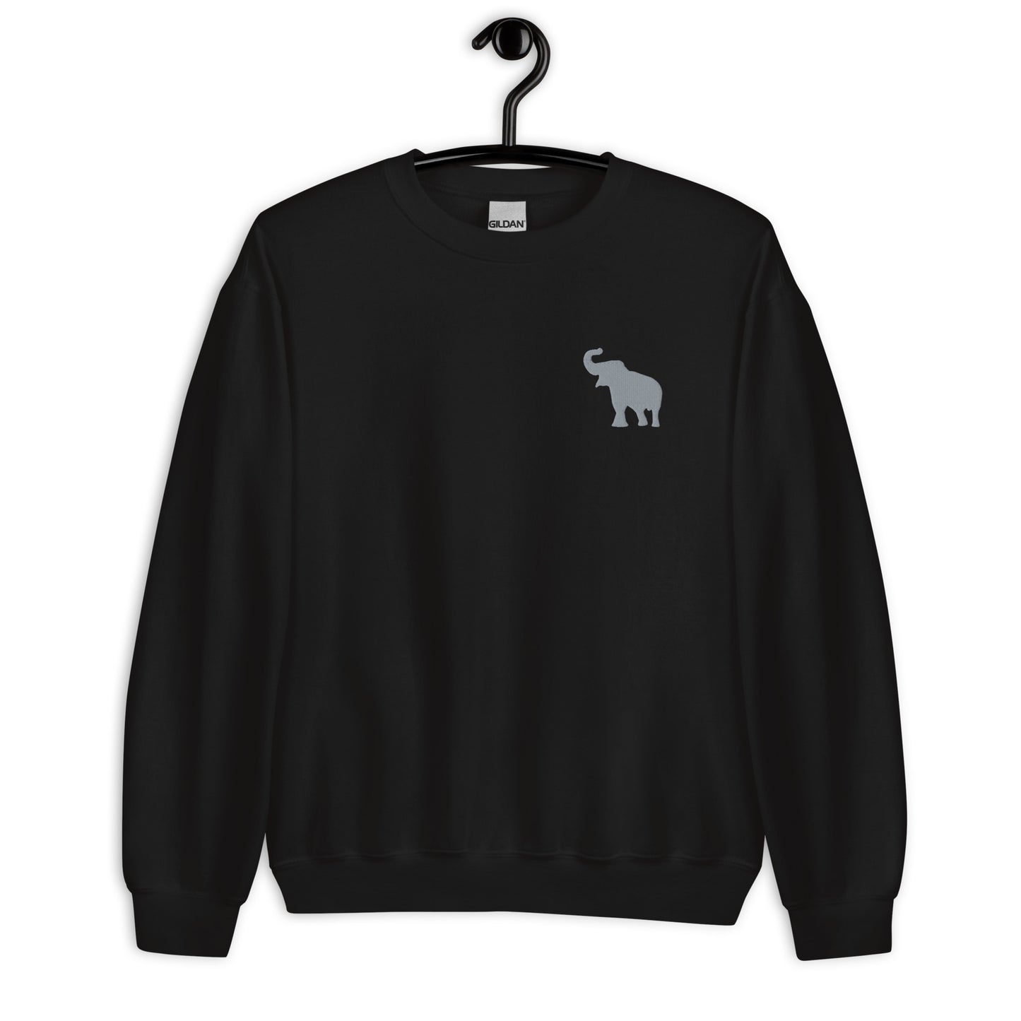 Embroidered Elephant Gildan Sweatshirt