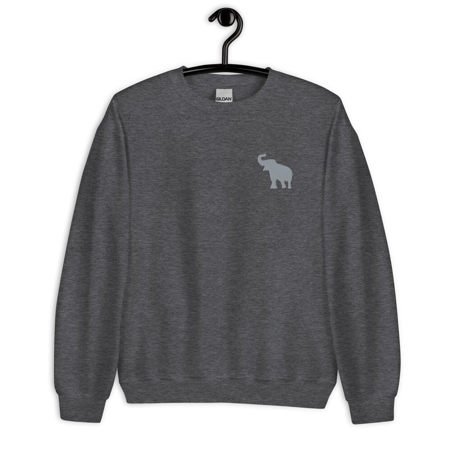 Embroidered Elephant Gildan Sweatshirt