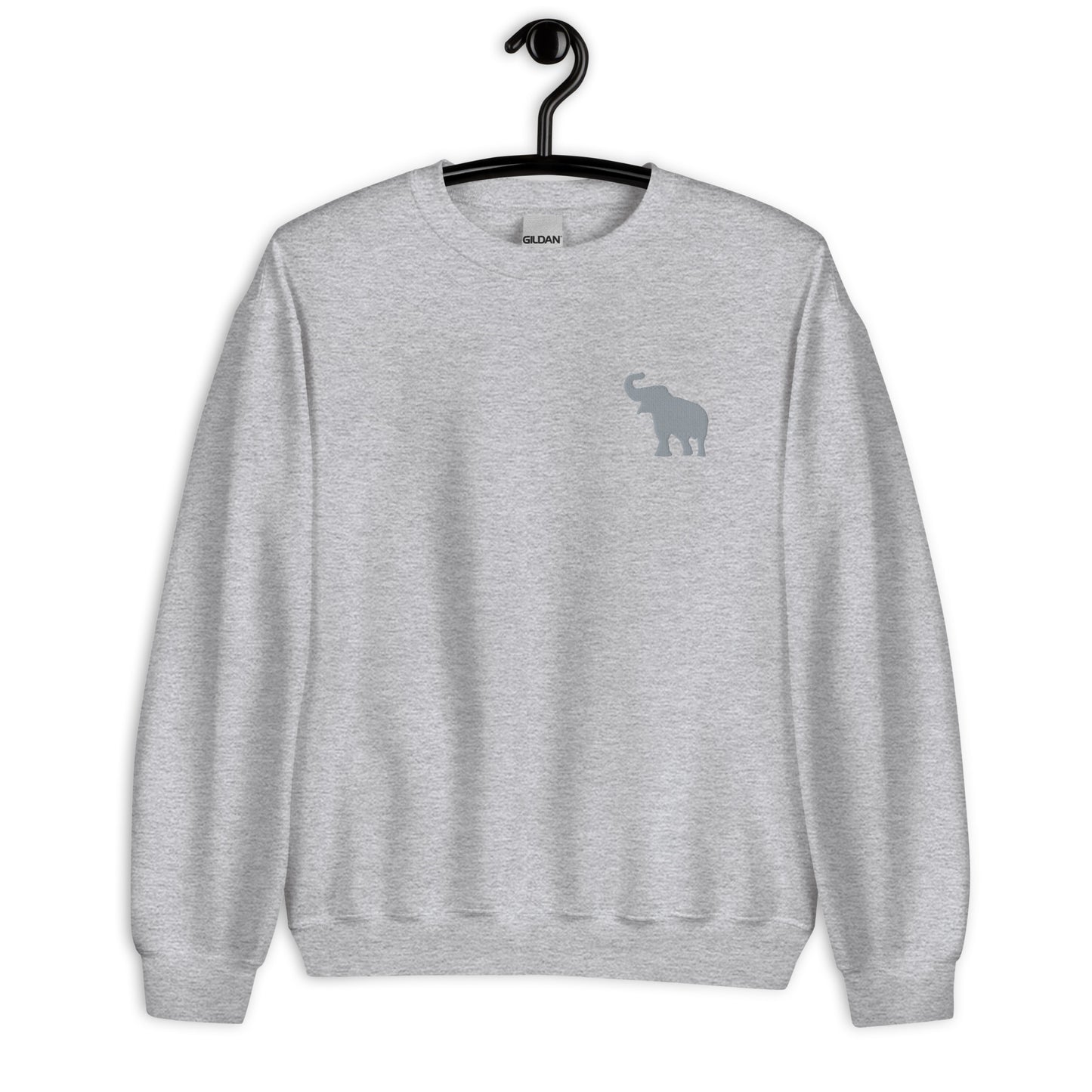 Embroidered Elephant Gildan Sweatshirt