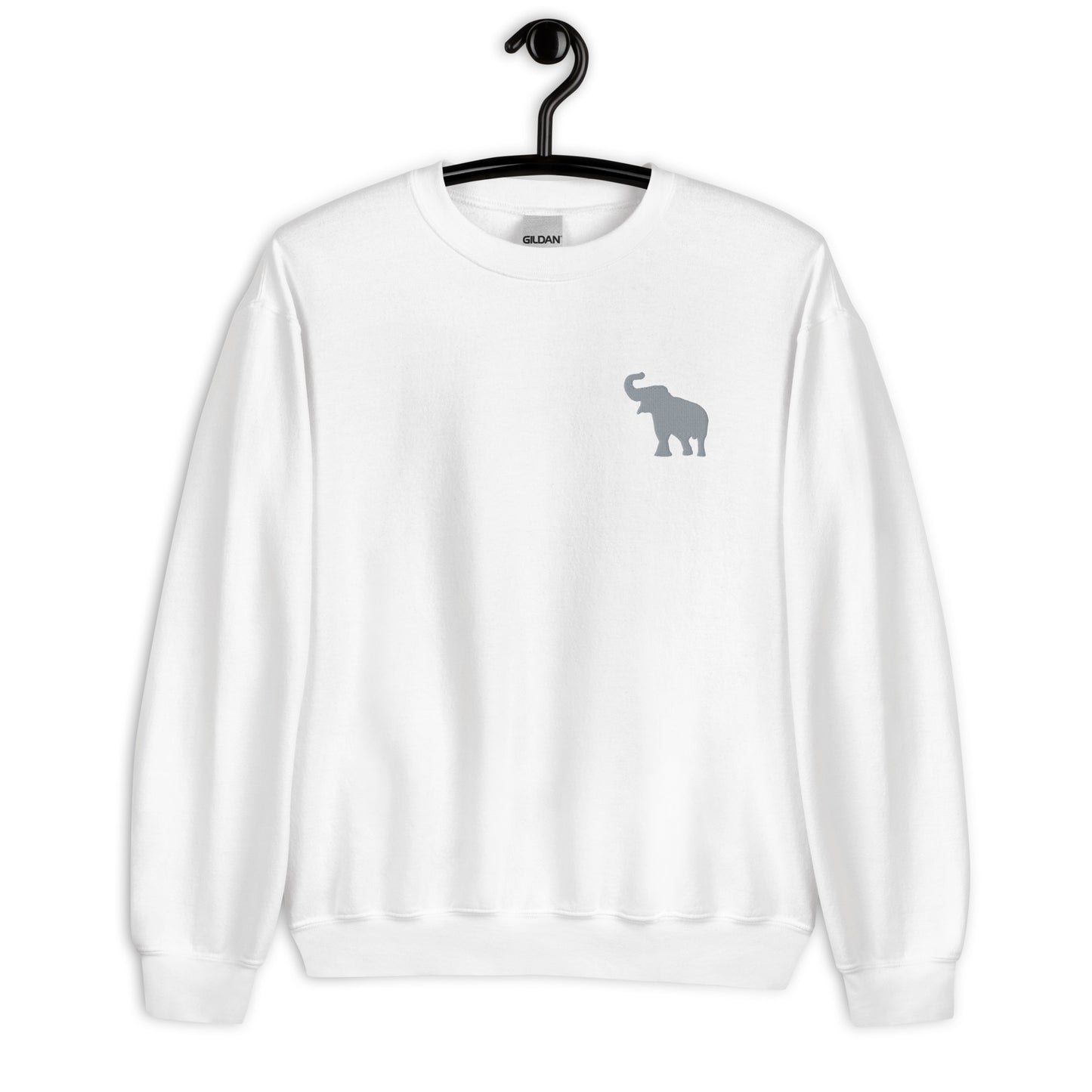 Embroidered Elephant Gildan Sweatshirt