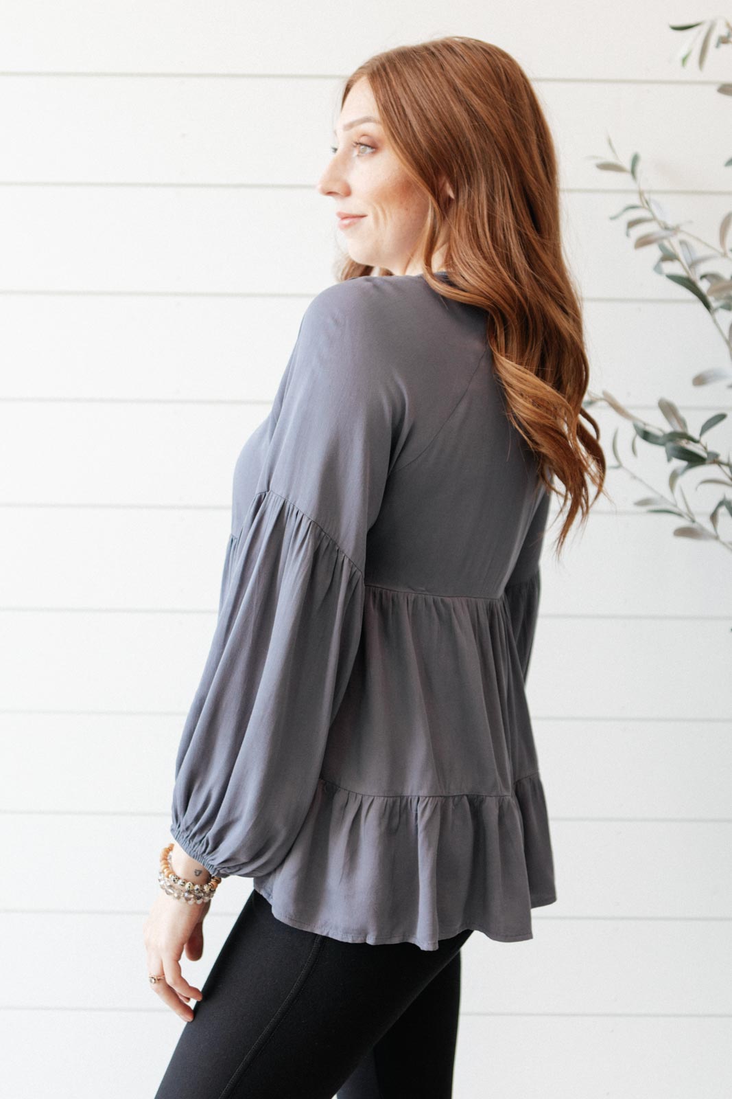 Sassy Swing Top in Charcoal